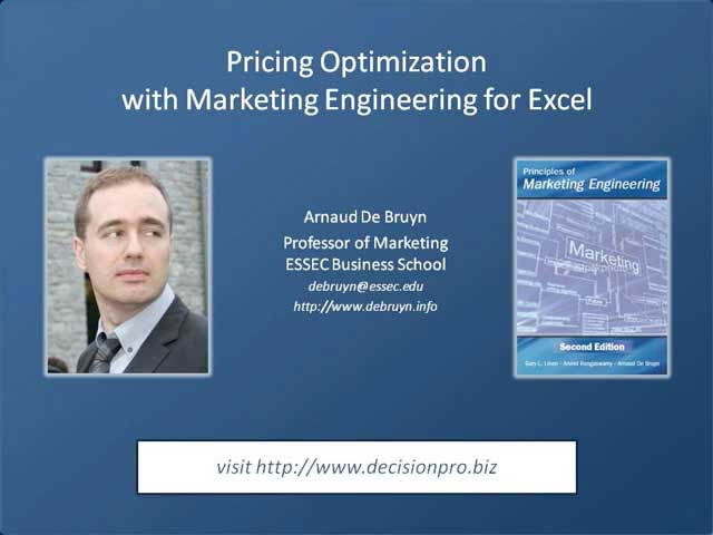 Pricing - Theory and Software (Apr 2013)