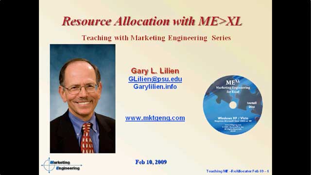 Resource Allocation - Theory and Software (Feb 2009)